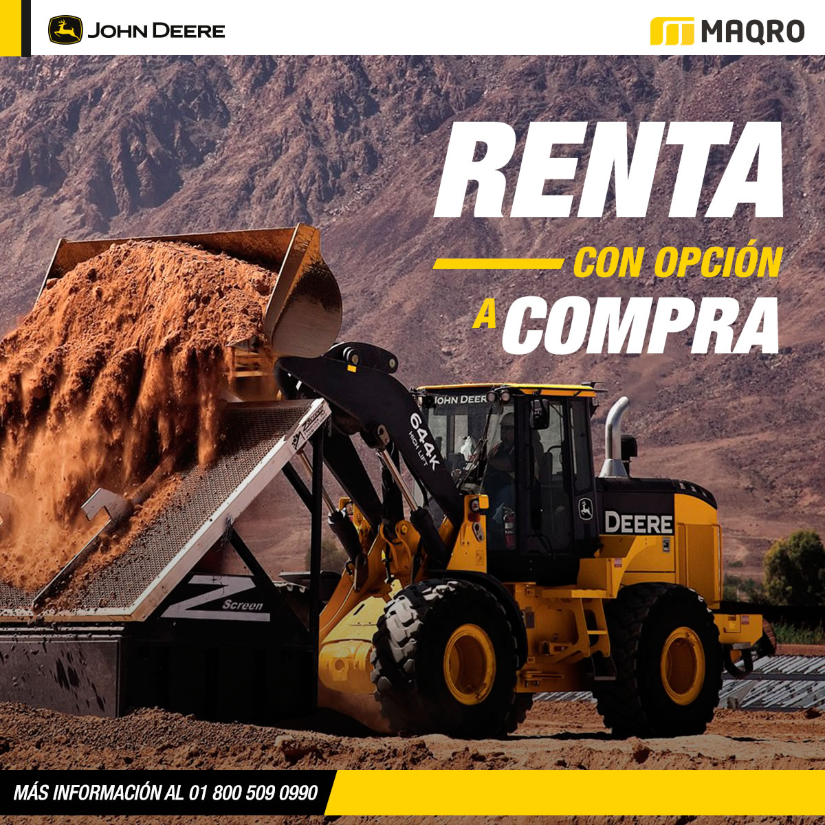 Renta de equipos de construcción con opción a compra